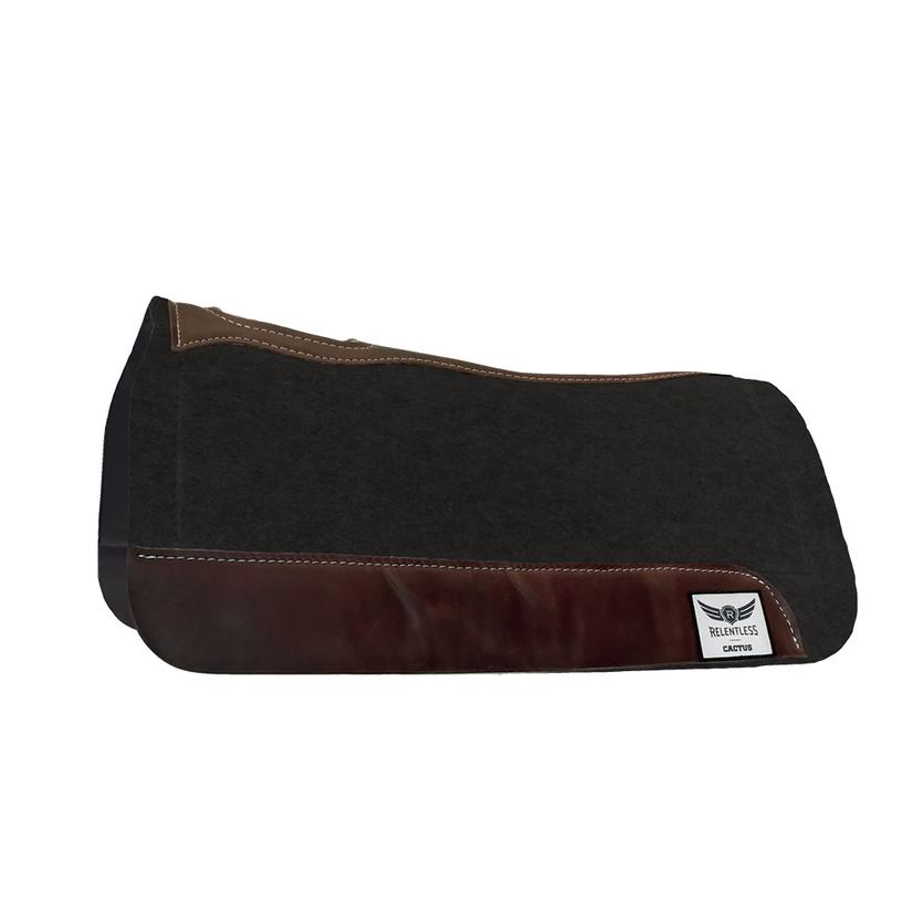 Cactus Saddlery Relentless Perfect Fit Foam Saddle Pad - 1" Black 31 x 30