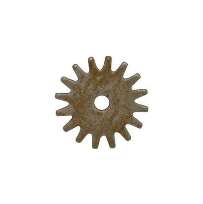 1 1/2 Inch Rock Grinder Spur Rowel Brushed Metal