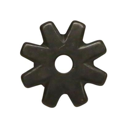 1 Inch Black Satin 8-Point Rowel