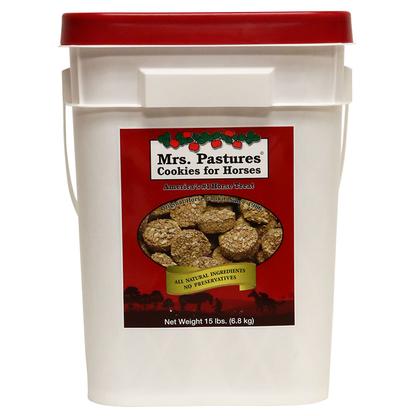 Mrs. Pastures Cookies Horse Treats 15 lb Bucket