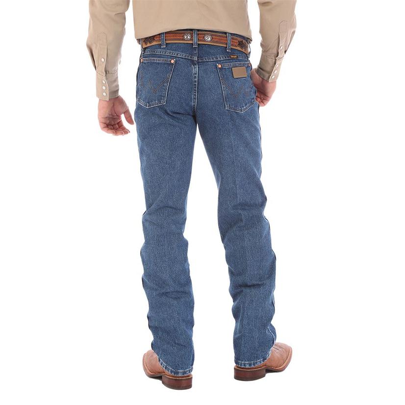 Wrangler Men's Gold Buck Original Fit Cowboy Cut Jeans - Stonewashed