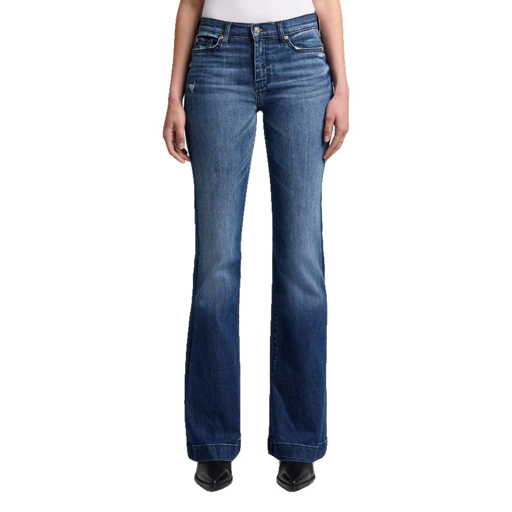 7 For All Mankind Apparel 7 For All Mankind Dojo Trouser Lake Blue Women's Jeans
