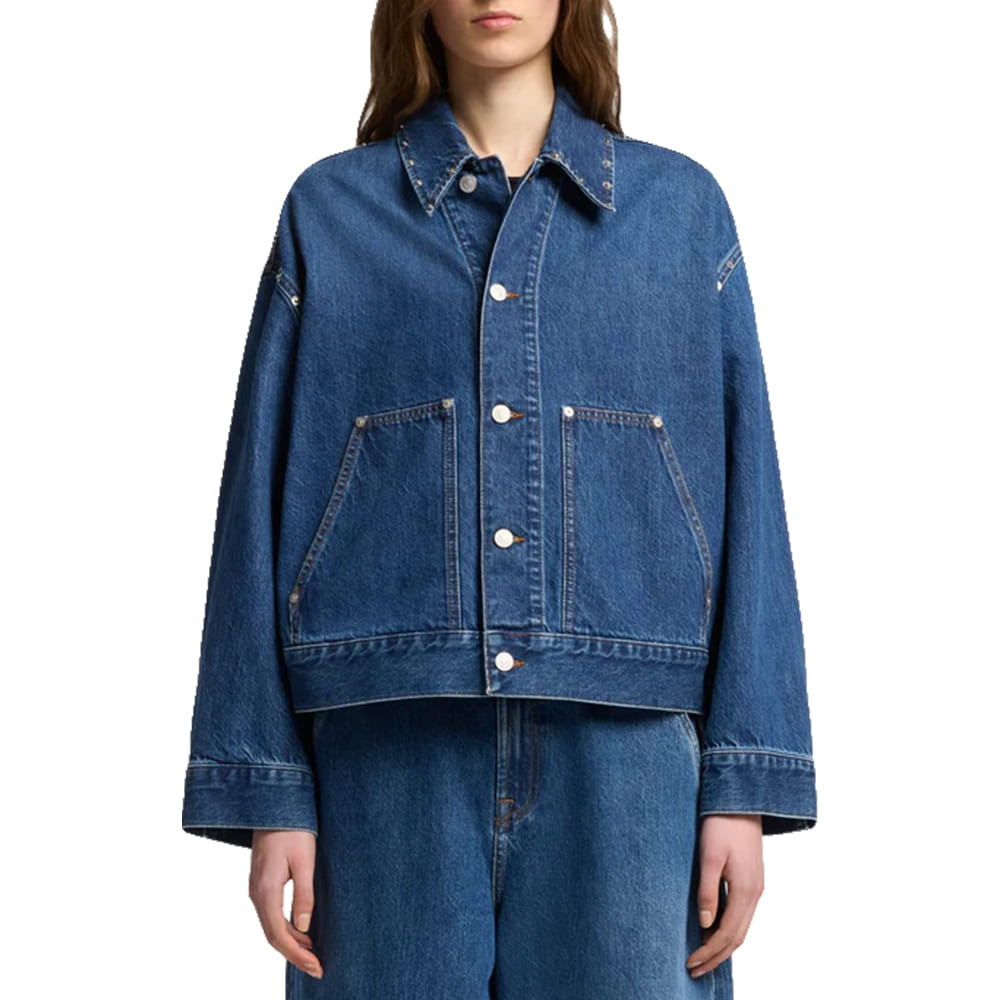 7 For All Mankind Apparel 7 For All Mankind Women's Cropped Denim Jacket