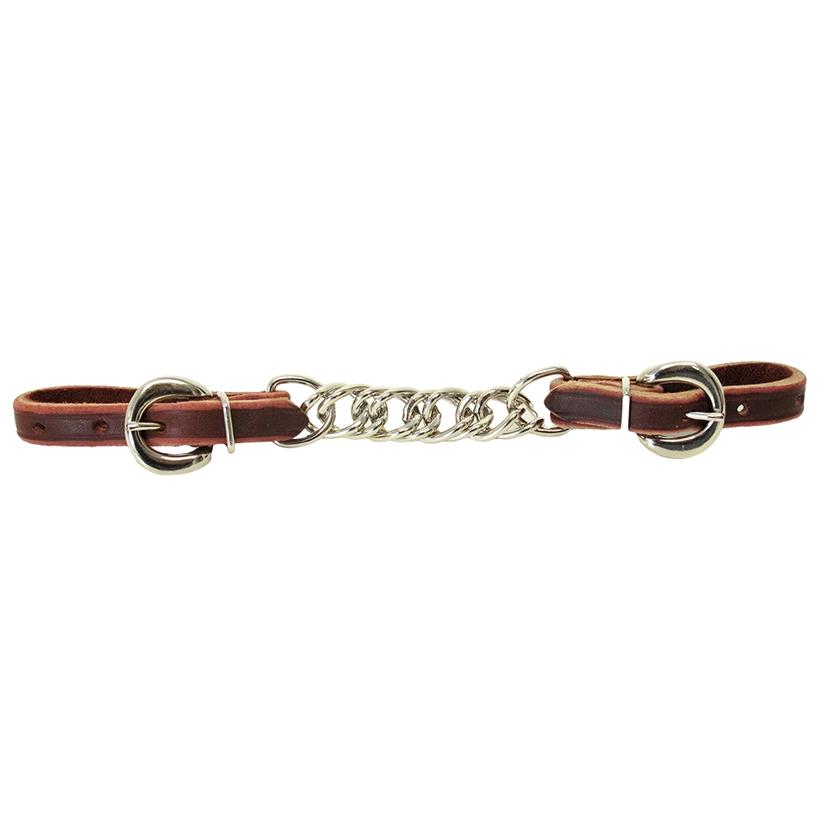 South Texas Tack 1/2` Edged Latigo Curb Twisted Chain