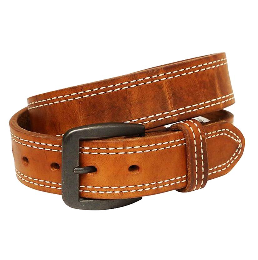 3D 1 1/2in Mens Brown Western Basic Belt