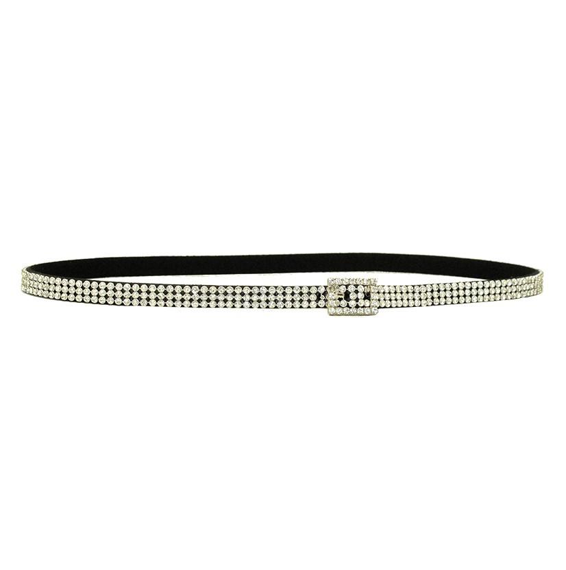 3D Silver Crystal Fashion Hatband