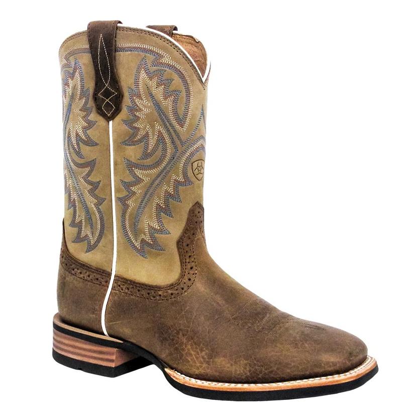 Ariat Mens Quickdraw Western Boots - Bark/Beige