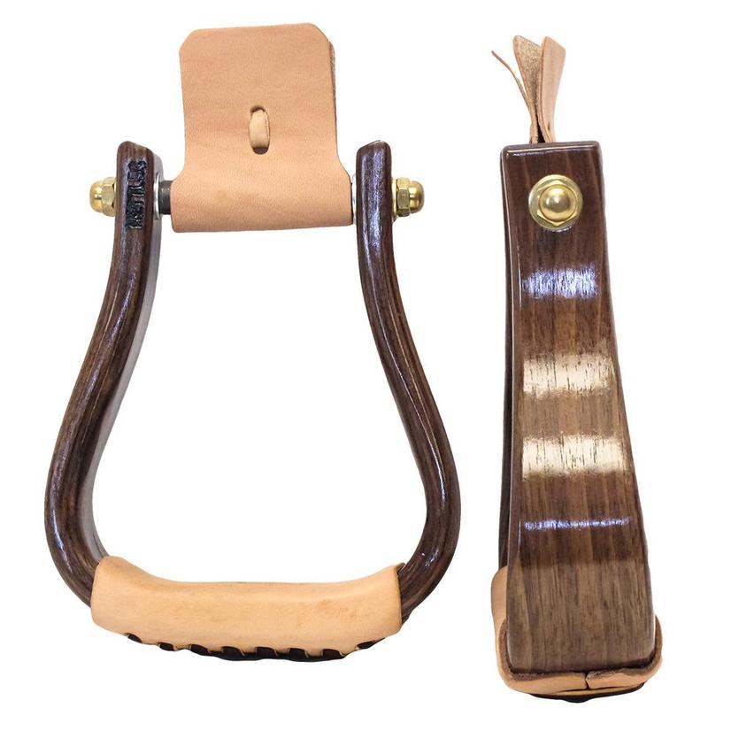 Nettles Walnut Flat Bottom Stirrups