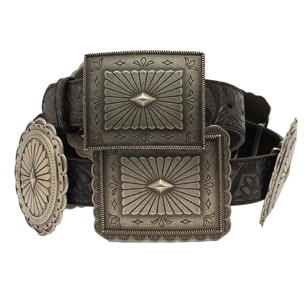 Ariat Apparel Ariat 1.5 Embossed Oval Rectangle Concho Black