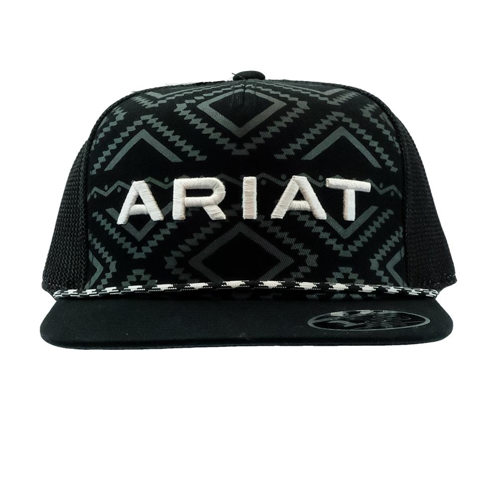 Ariat Black Aztec Southwest Rope Cap