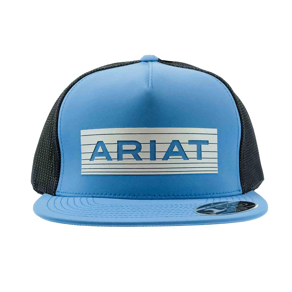 Ariat Blue and Black with Grey Reflective Logo Cap