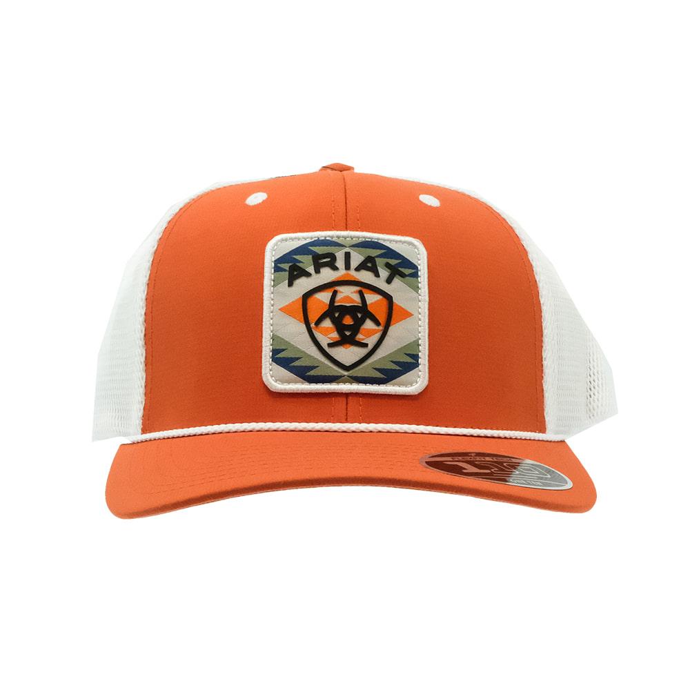 Ariat Men's Orange South West Patch Cap