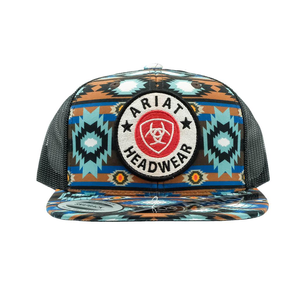 Ariat Youth Multicolor South West Round Patch Cap