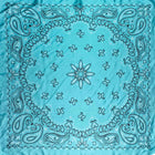 A Rare Bird Turquoise Bandana Wild Rag