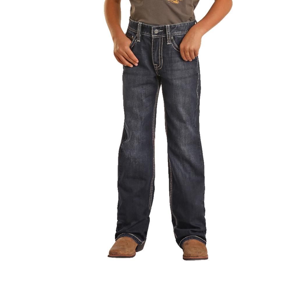 Rock & Roll Cowboy Reflex Dark Bootcut Boy's Jeans