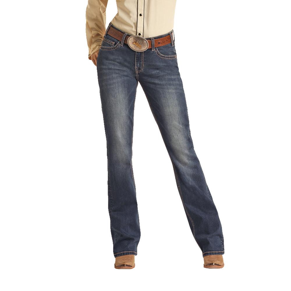 Rock And Roll Cowgirl Extra Stretch Riding Women's Jeans