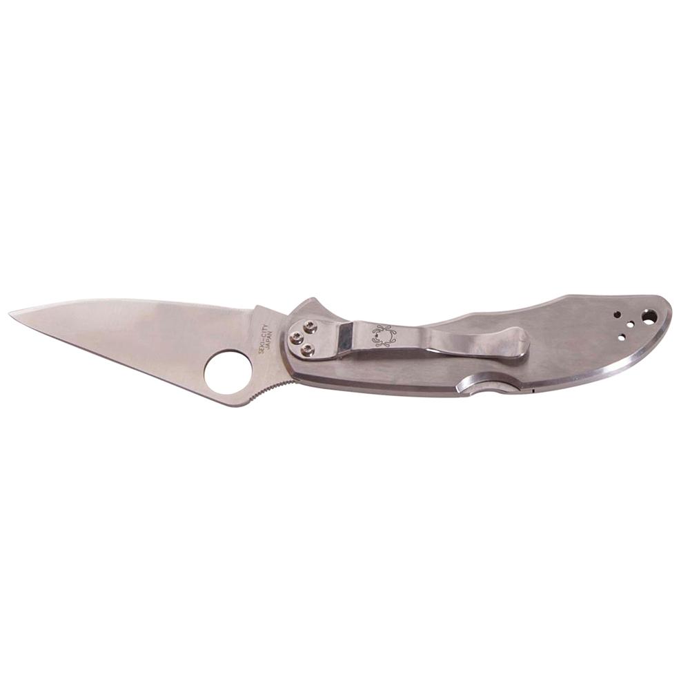 Spyderco Delica 4 Stainless Steel Straight Edge Knife