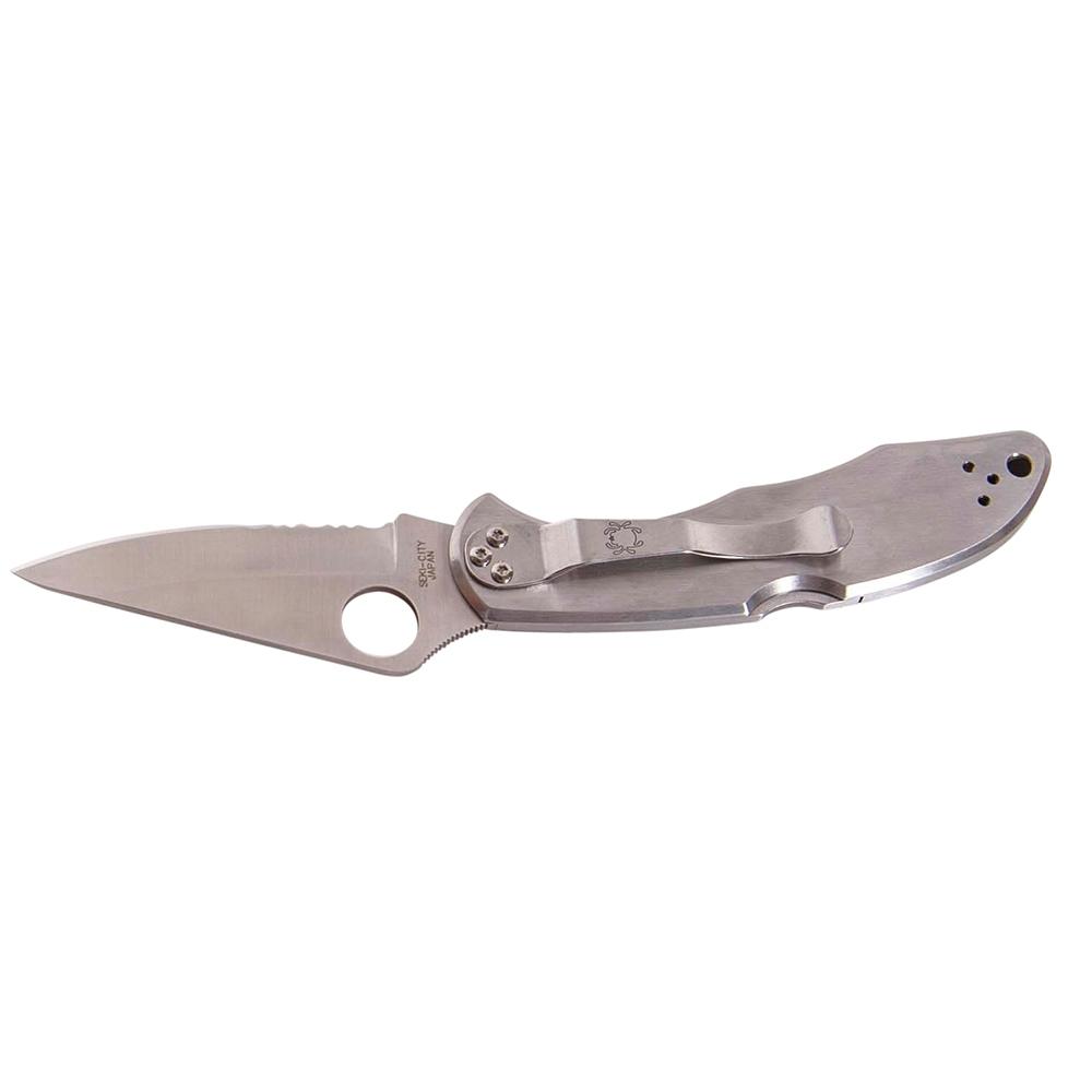 Spyderco Delica 4 Stainless Steel Combination Edge Knife