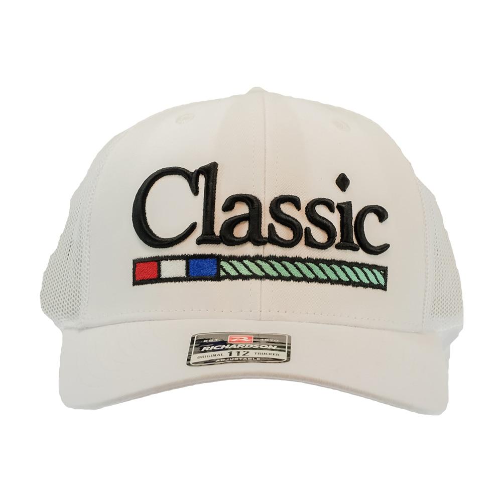 Classic Rope 3D Puff Embroidery White Cap