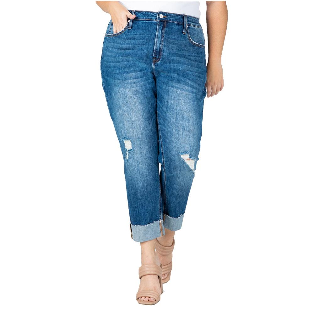 Ceros Medium Wash High Rise Plus Women's Jean