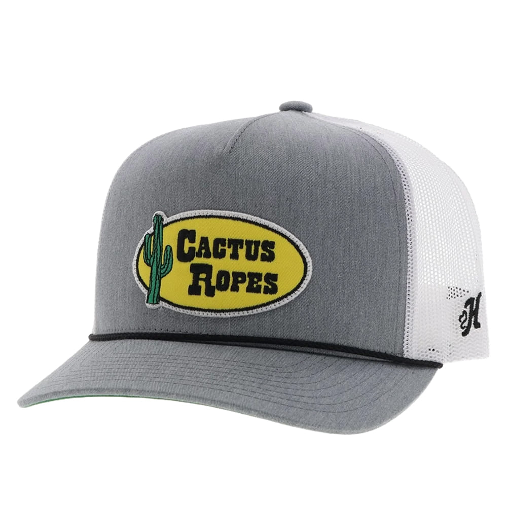 Grey And White Trucker Cap by Cactus Ropes