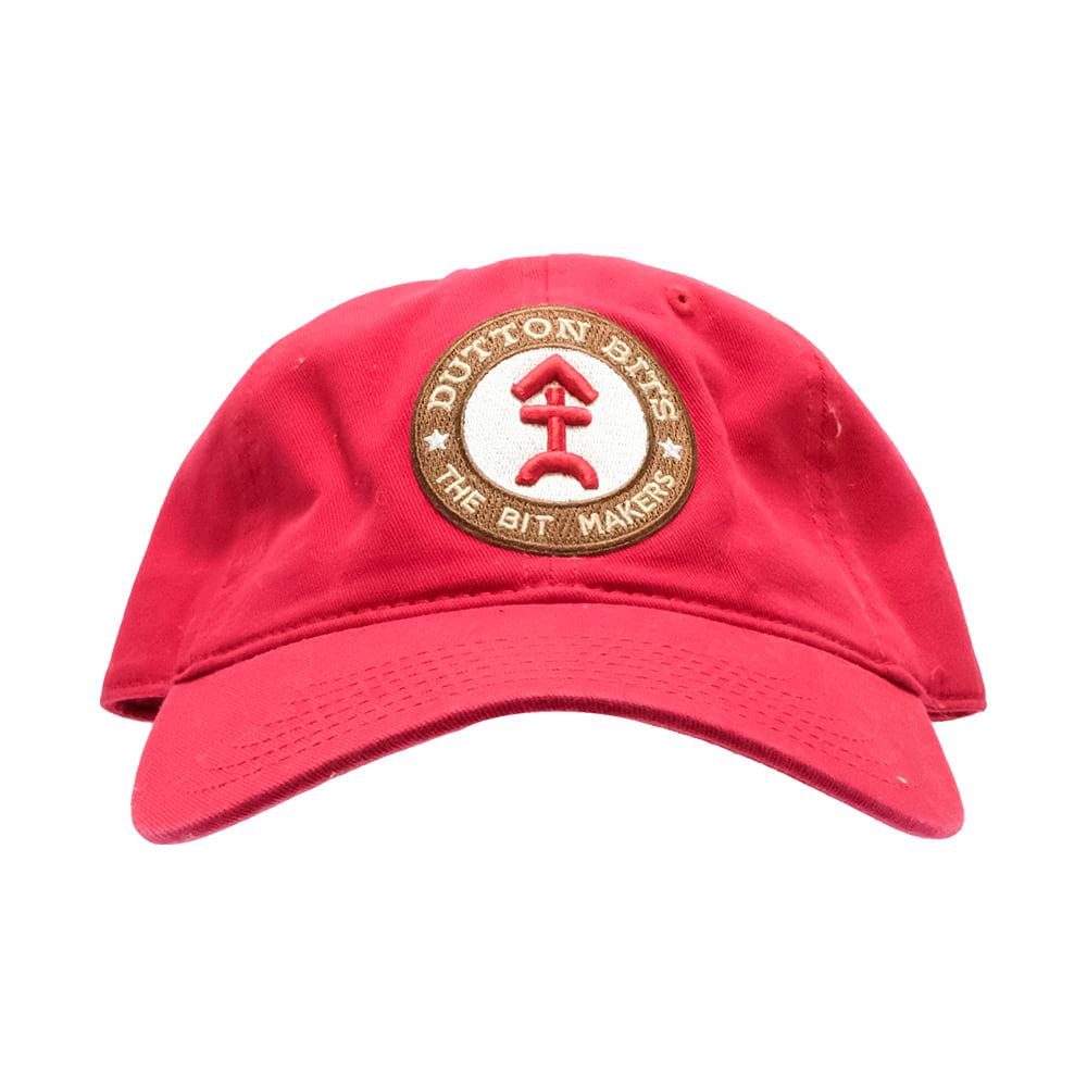 Dutton Bits Red Cap With Dutton Logo Patch