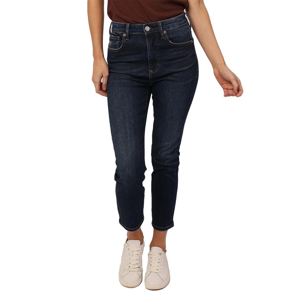 Dear John Denim Dark Wash Stella Super High Rise Cropped Straight Leg Women's Jean