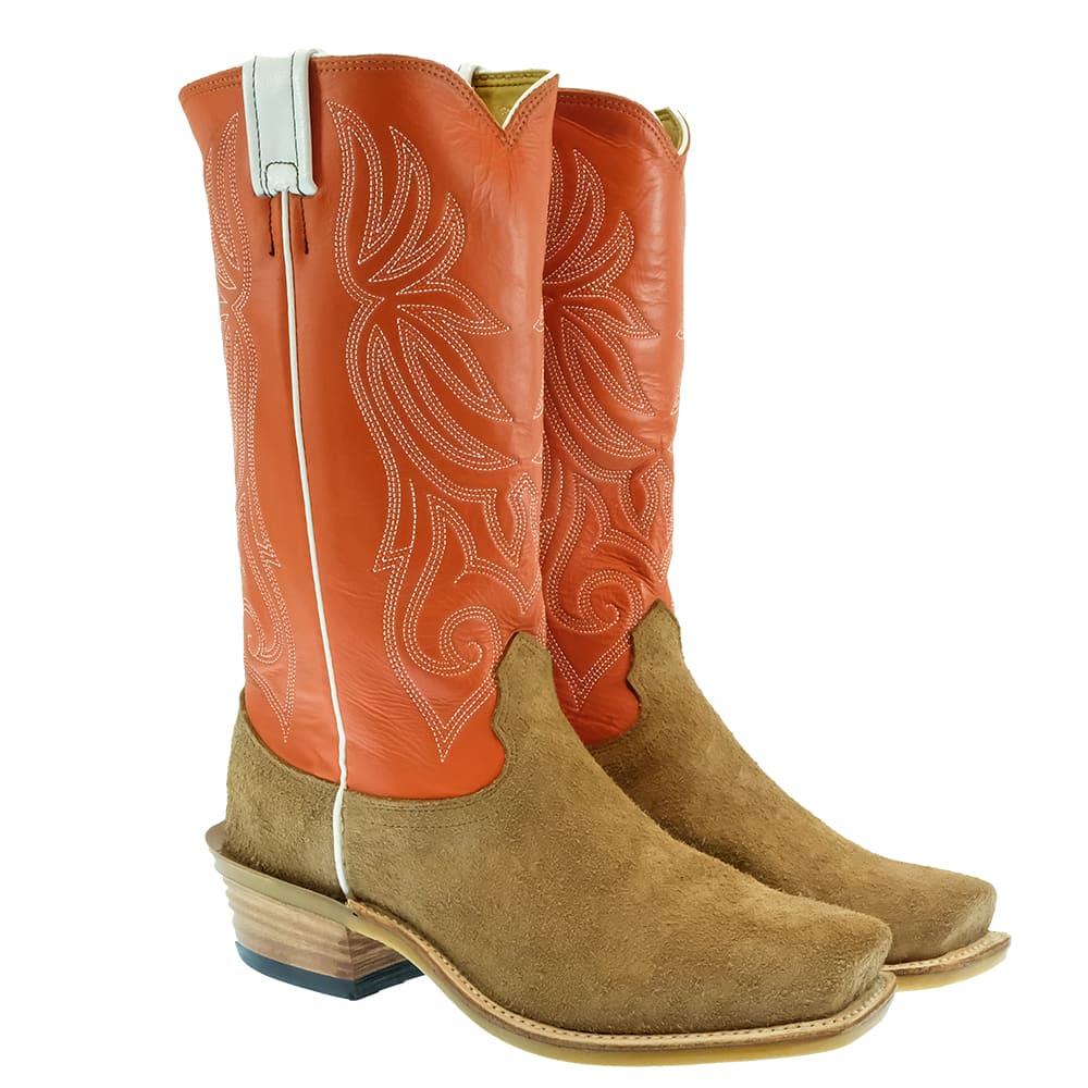 Fenoglio Light Rowdy Roughout Orange Top Men's Boots