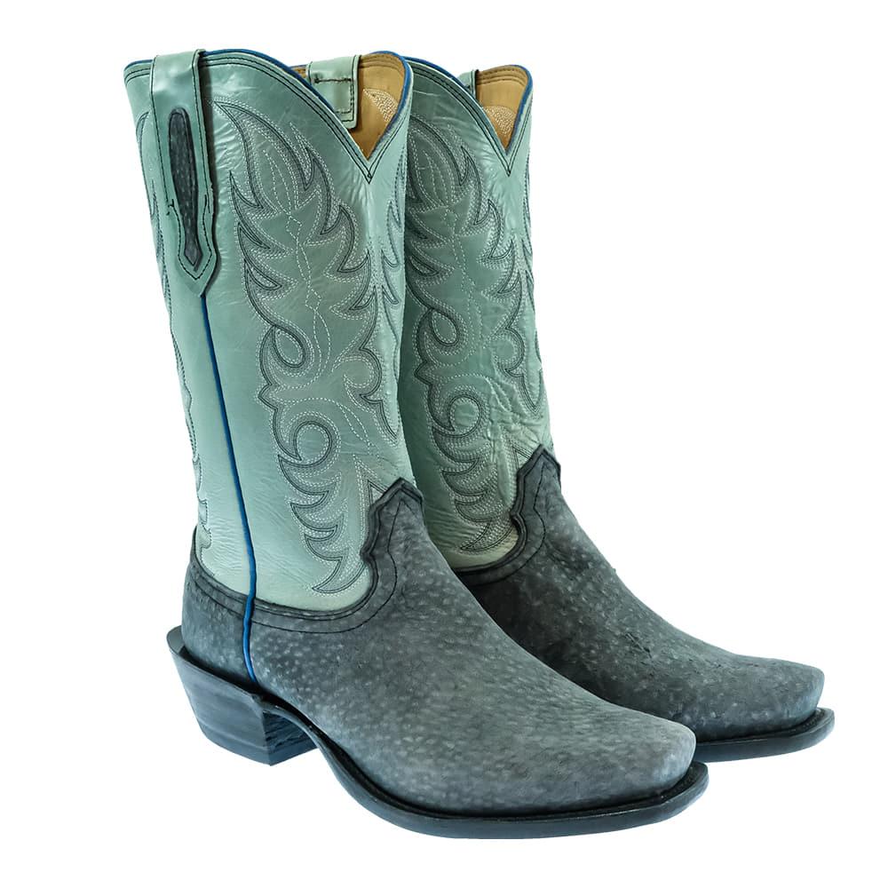 STT Fenoglio Grey Carpincho Robin's Egg Blue Men's Boots