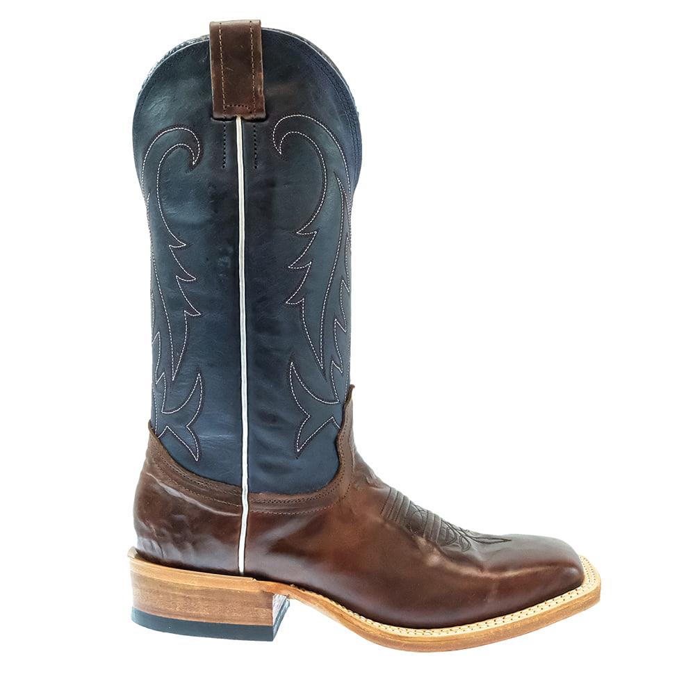 Fenoglio Custom Tan Fuji With Blue Troya Women's Boot