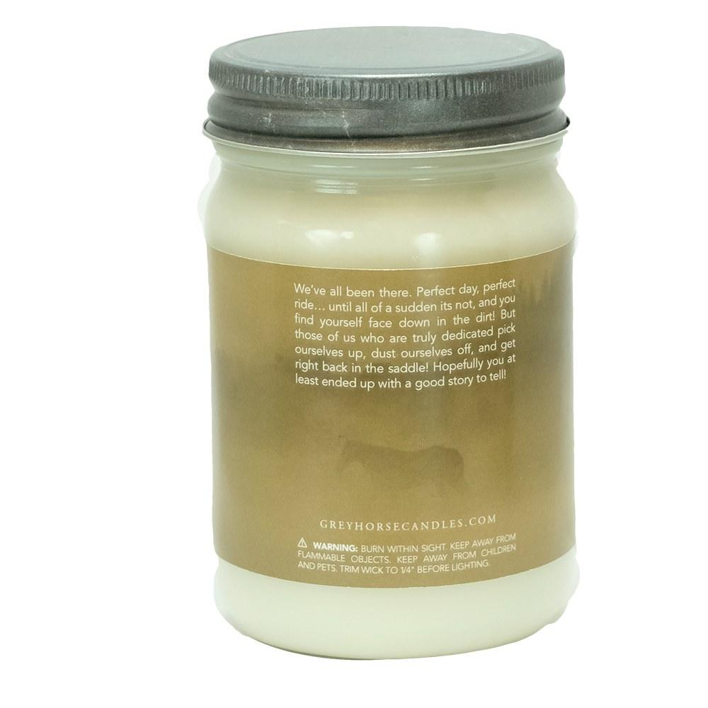 Grey Horse Involuntary Dismount Soy Candle