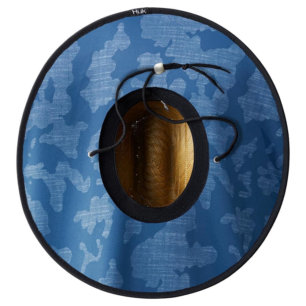 Huk Titanium Blue Running Lakes Straw Hat