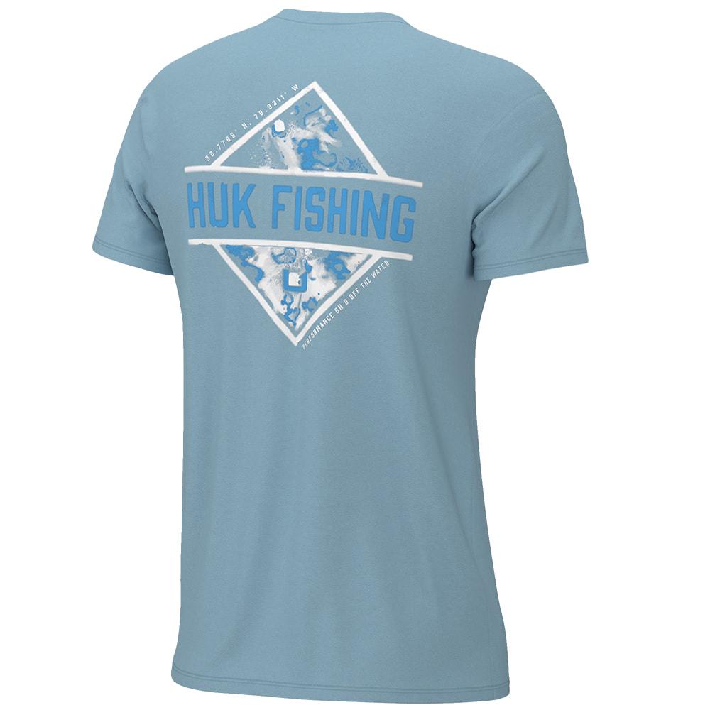 Huk Diamond Flats Crystal Blue Boys Tee