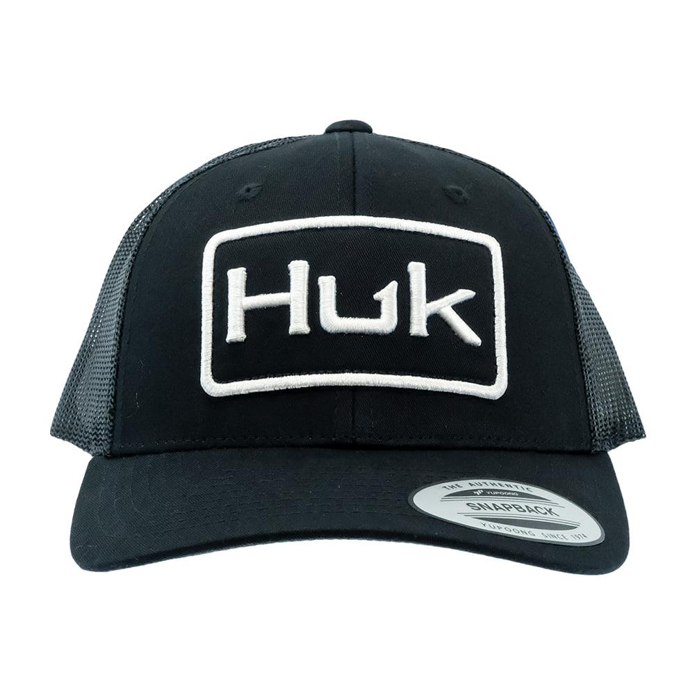 Huk Logo Black Trucker Cap