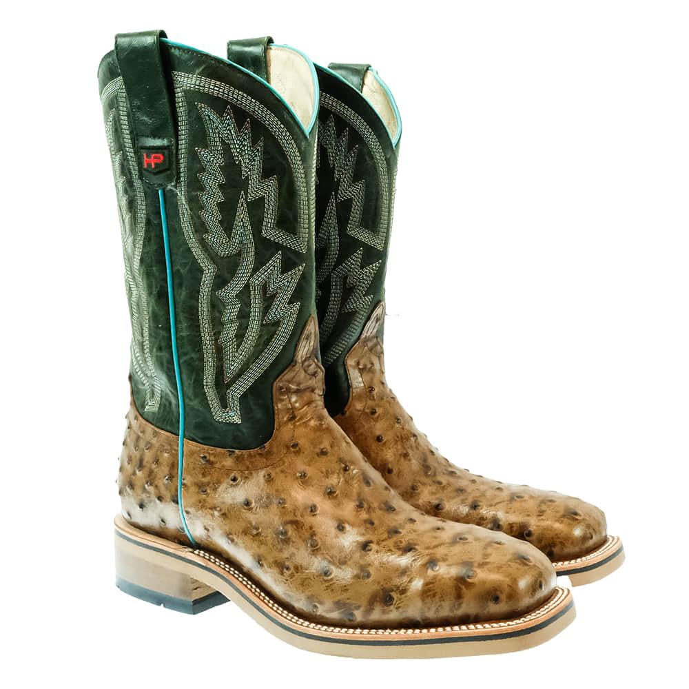 Horse Power 12" Honey Impostrich Print Men's Work Boots