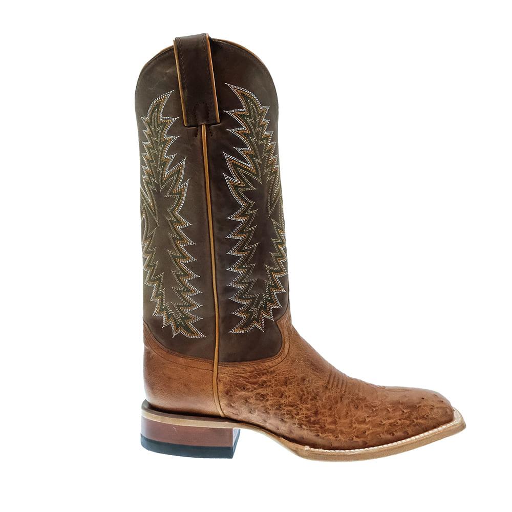 Justin Cognac Vintage Smooth Ostrich Men's Boots