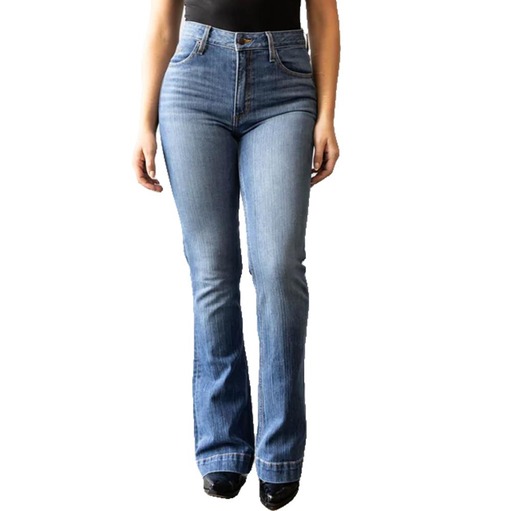 Kimes Ranch Ultra High Rise Jennifer Light Wash Women's Wide Flare Jeans