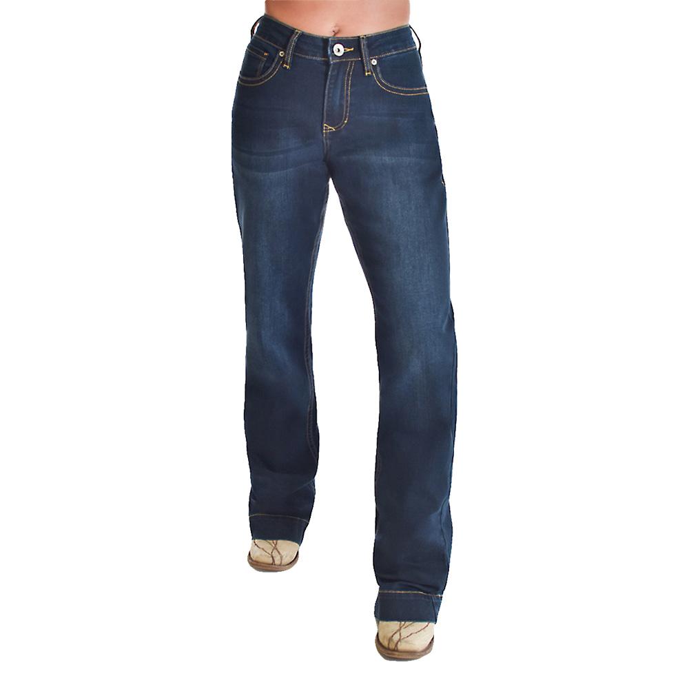 Cowgirl Tuff Women's Flex High Rise Indigo Bootcut Jeans