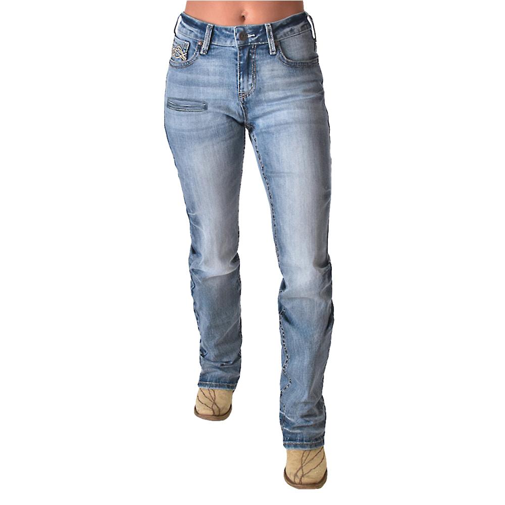 Cowgirl Tuff Denim Slay Natural Waist Boot Cut Women's Jean