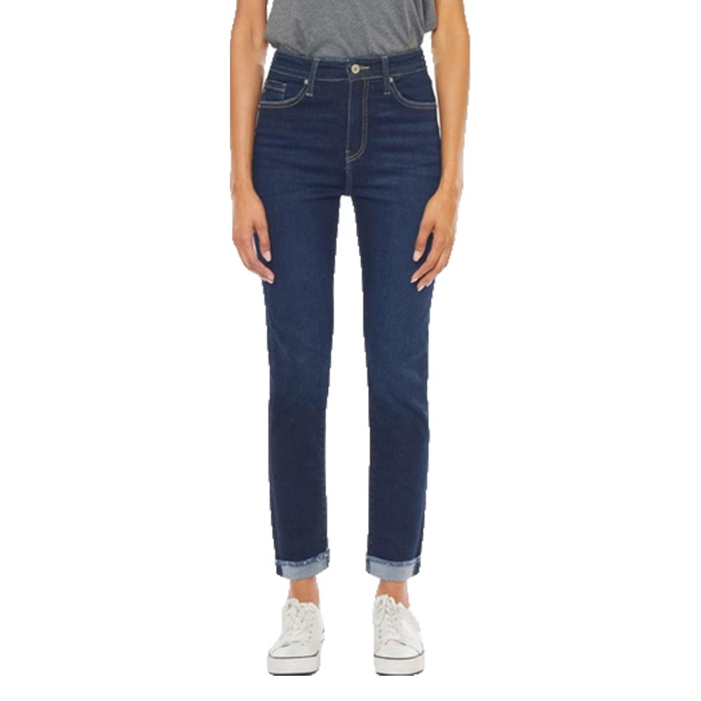 Kancan Janice Dark Wash High Rise Cigarette Leg Jeans