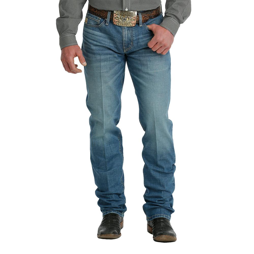 Cinch Jesse Mid Rise Slim Straight Medium Stonewash Men's Jean