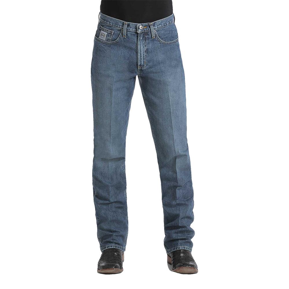 Cinch Mens Silver Label Medium Stonewash Slim Fit Jeans