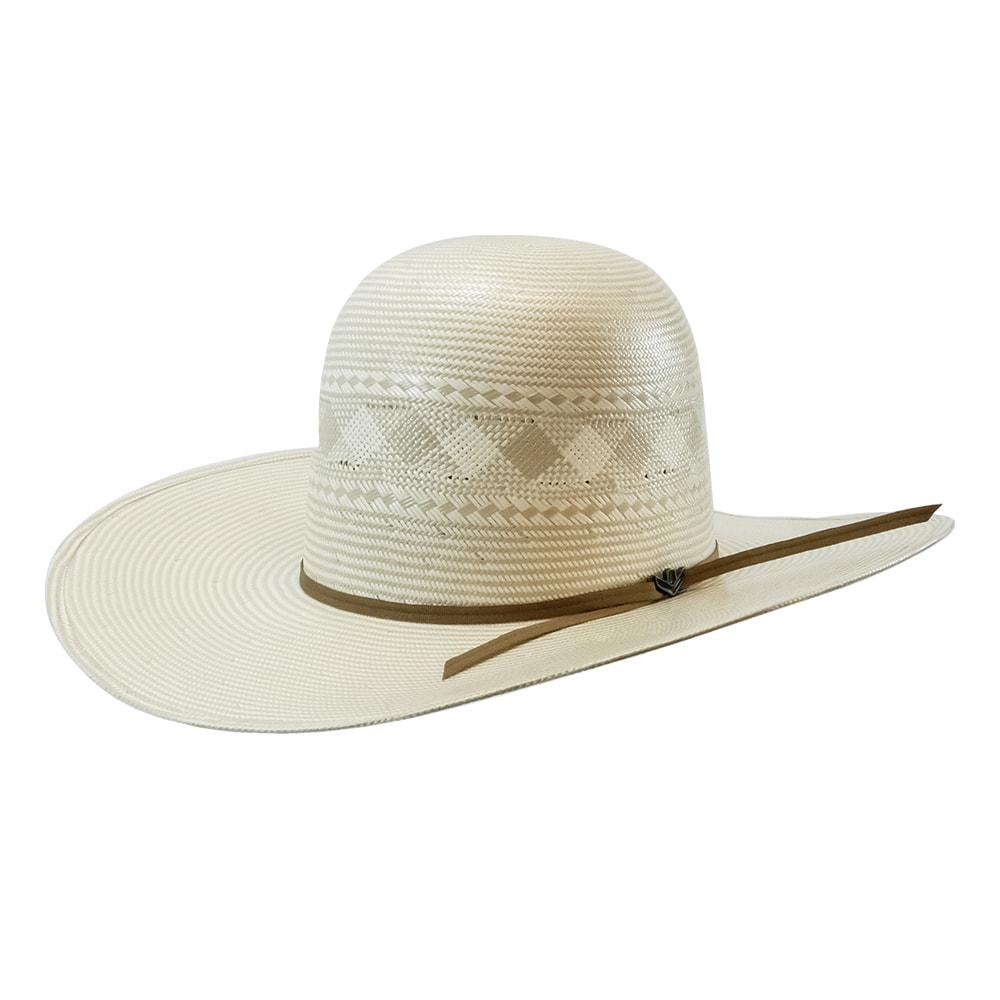 ProHats PH42 4.25 Brim Open Crown Natural Straw Hat With Cocoa Band