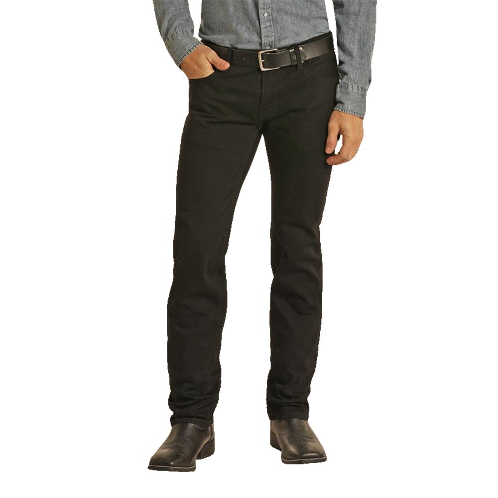 Rock and Roll Black Revolver Men's Jean