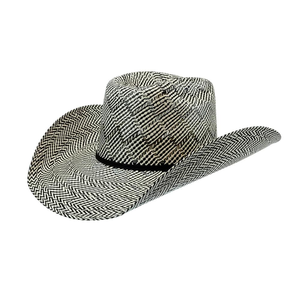 Resistol Cody Johnson The Guard 4.25" Brim Black and Tan Pre-creased Straw Hat