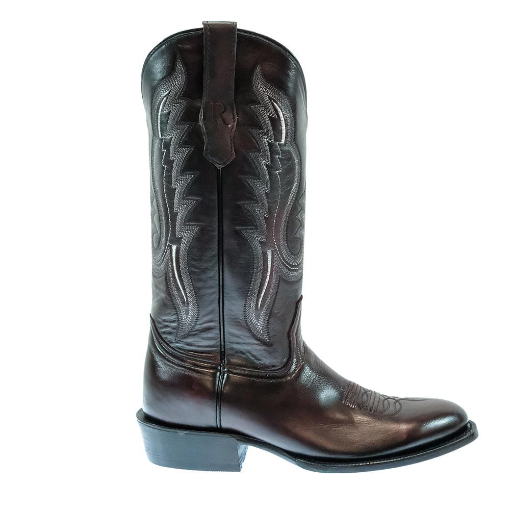 R Watson Black Cherry Brush Off Men's Boots