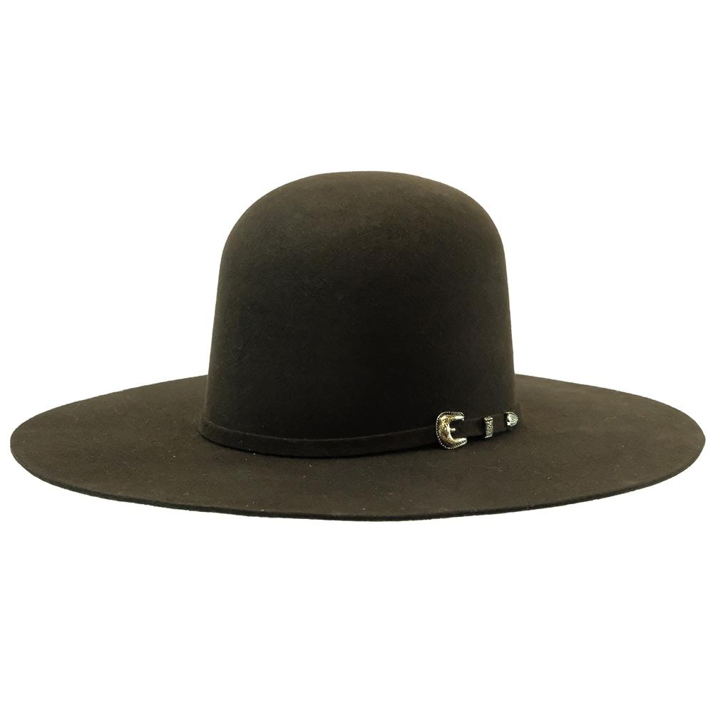 Resistol Brockton Chocolate 4.25" Brim Open Crown Felt Youth Hat