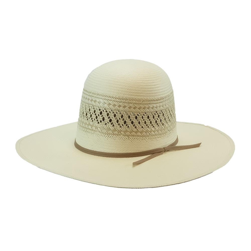 Serna 4.25" Brim with Tan Cord Open Crown Natural Straw Hat