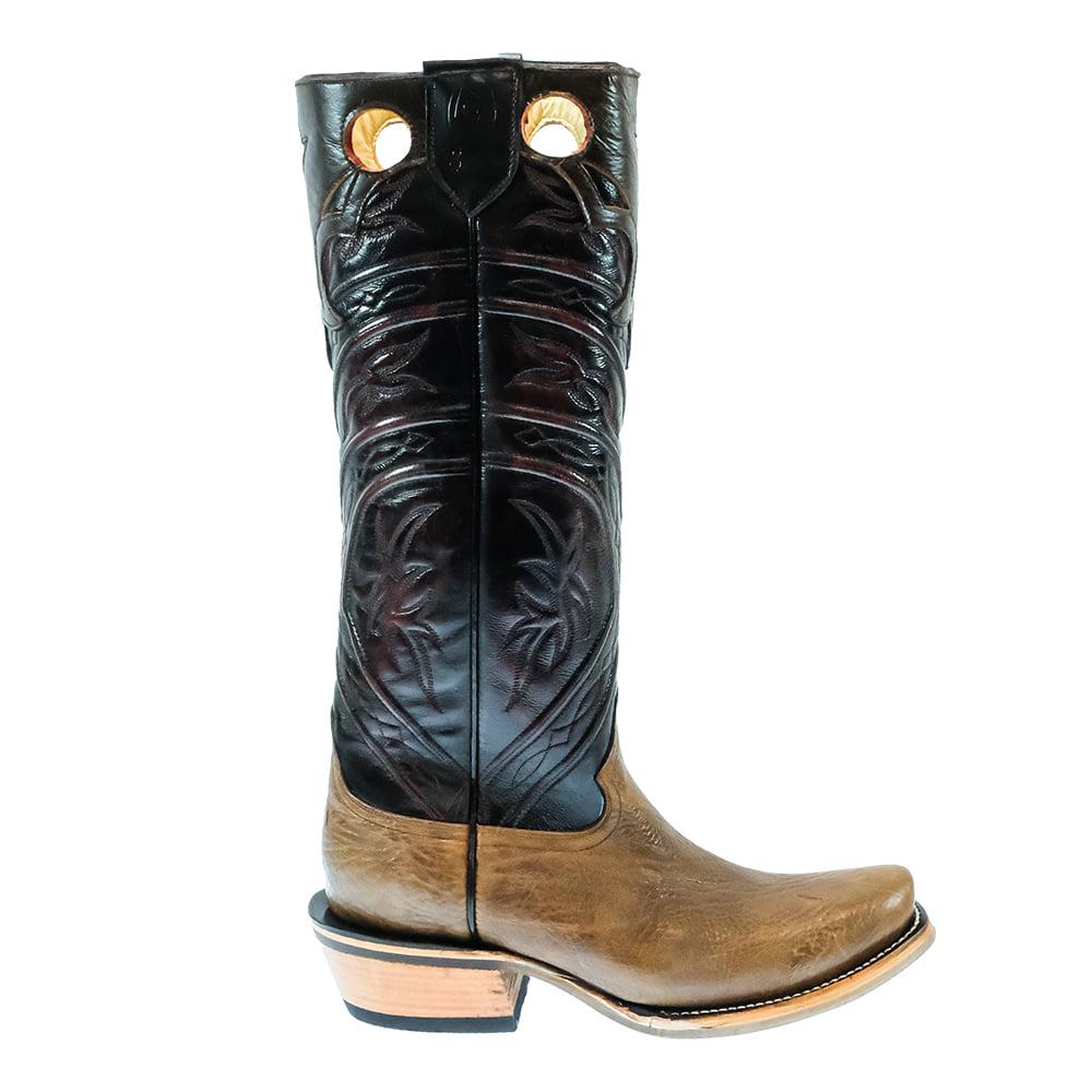 Serna Black and Ocre Tall Top Men's Boots