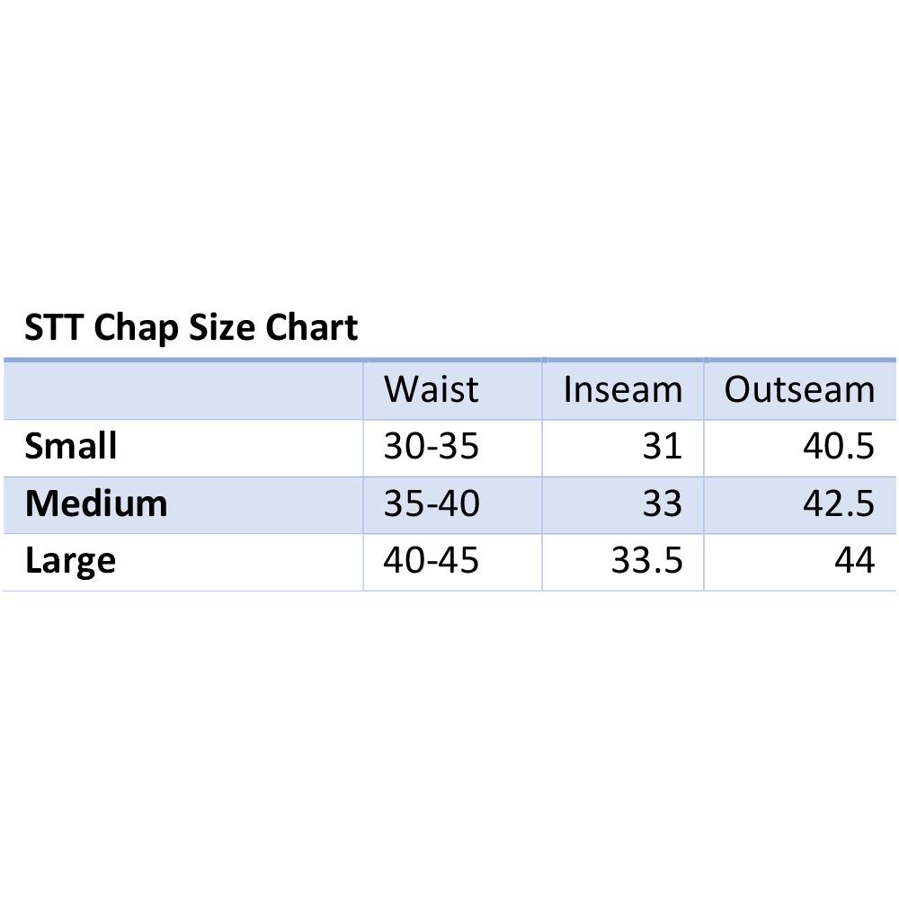 STT Exclusive Shell Tool Versatility Chaps with Buckle Closure and Pocket